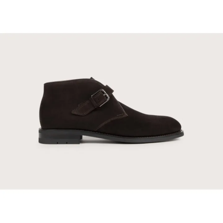 Heschung Bottines|Bottine Chêne HydrovelourscolorisMoro,semelleOnyx