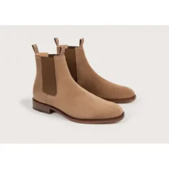 Heschung Les Intemporels|Bottines|Bottine Frêne HydrovelourscolorisTerre,semelleCuir