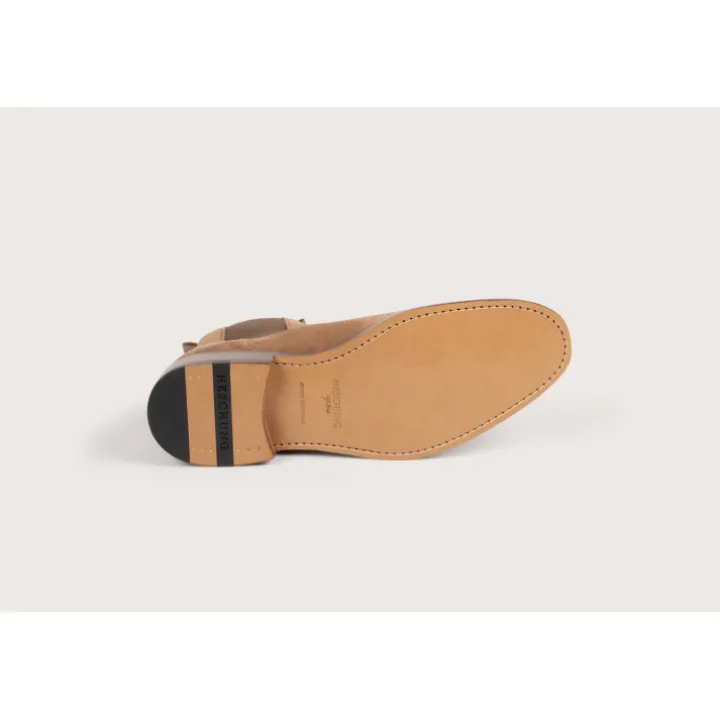 Heschung Les Intemporels|Bottines|Bottine Frêne HydrovelourscolorisTerre,semelleCuir