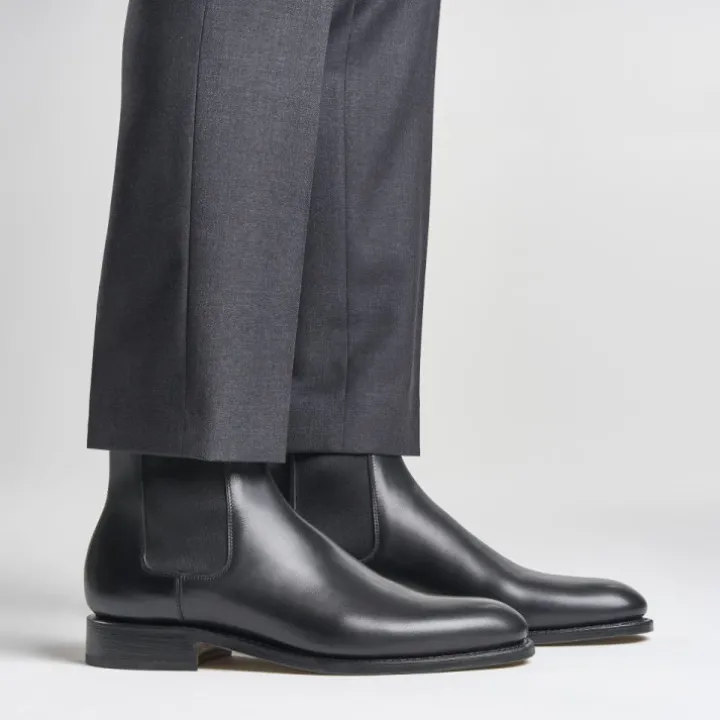 Heschung Les Intemporels|Bottines|Bottine Frêne BoxcolorisNoir,semelleCuir