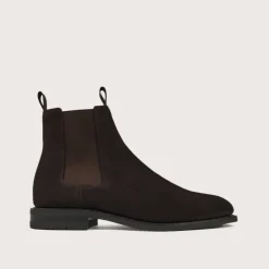 Heschung Les Intemporels|Bottines|Bottine Frêne HydrovelourscolorisMoro,semelleOnyx