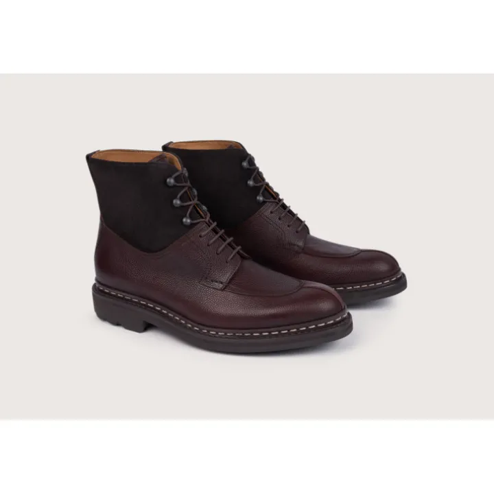 Heschung Les Intemporels|Bottines|Bottine Ginkgo Beluga/HydrovelourscolorisMoro,semelleRavel