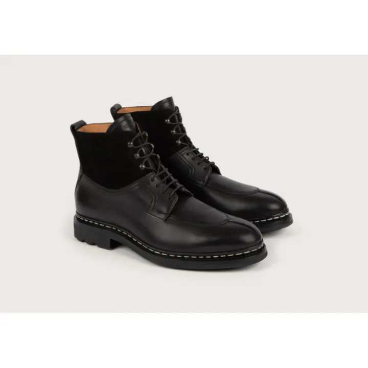 Heschung Les Intemporels|Bottines Et Bottes|Bottine Ginkgo Anilcalf/CachemirecolorisNoir,semelleRavel