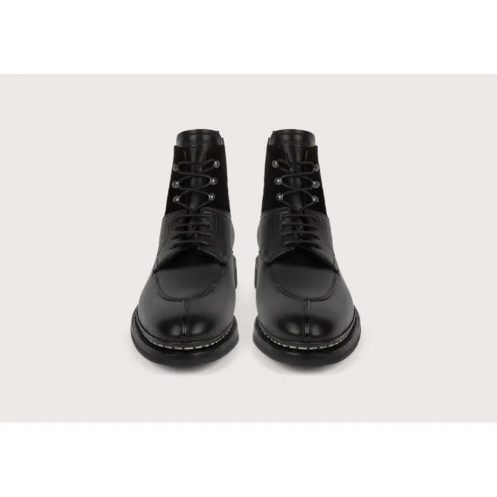 Heschung Les Intemporels|Bottines Et Bottes|Bottine Ginkgo Anilcalf/CachemirecolorisNoir,semelleRavel