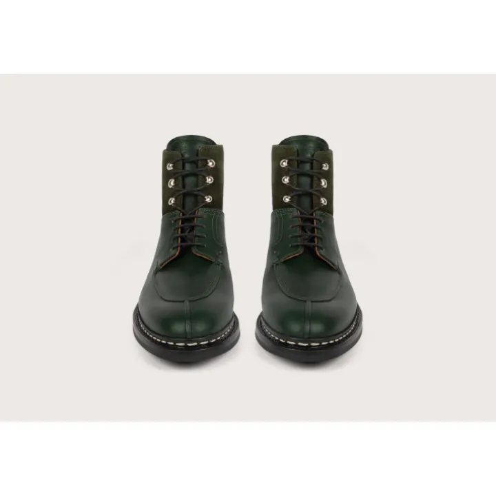 Heschung Les Intemporels|Bottines Et Bottes|Bottine Ginkgo Suportlo/HydrovelourscolorisSapin,semelleRavel