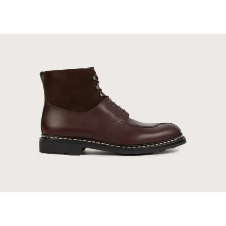 Heschung Les Intemporels|Bottines|Bottine Ginkgo Suportlo/HydrovelourscolorisMoro/Cafu00e9,semelleRavel