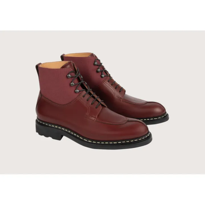 Heschung Les Intemporels|Bottines|Bottine Ginkgo Suportlo/ToilecolorisMerlot,semelleRavel