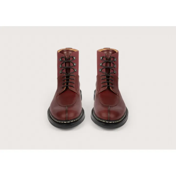 Heschung Les Intemporels|Bottines|Bottine Ginkgo Suportlo/ToilecolorisMerlot,semelleRavel