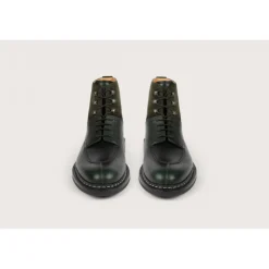 Heschung Les Intemporels|Bottines|Bottine Ginkgo Suportlo/HydrovelourscolorisSapin,semelleRavel