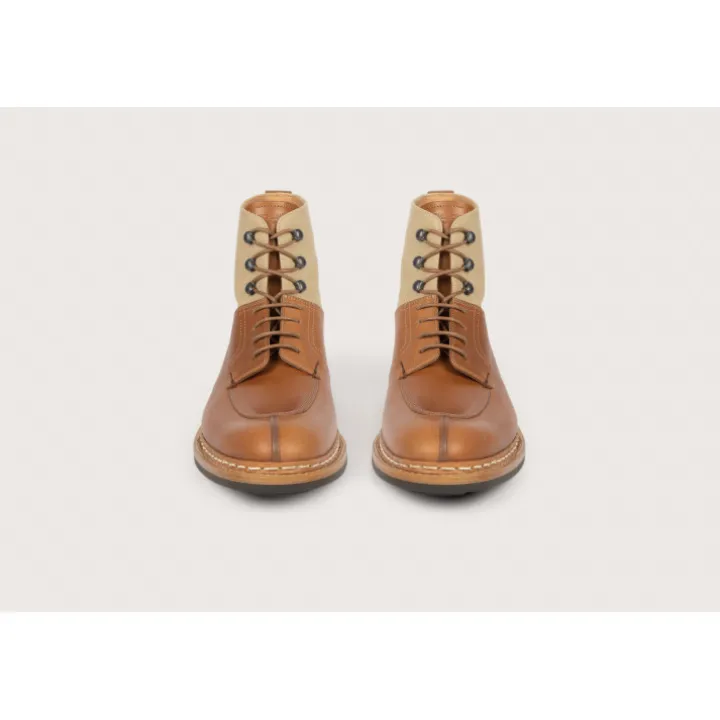 Heschung Les Intemporels|Bottines|Bottine Ginkgo Suportlo/ToilecolorisNaturel,semelleRavel