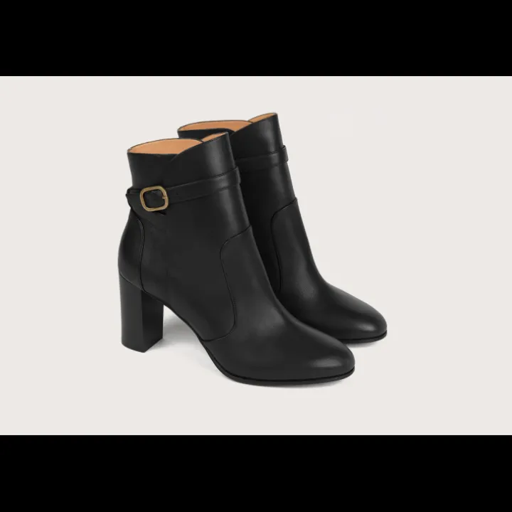 Heschung Les Intemporels|Bottines Et Bottes|Bottine Hera KidcalfcolorisNoir,semelleCuir