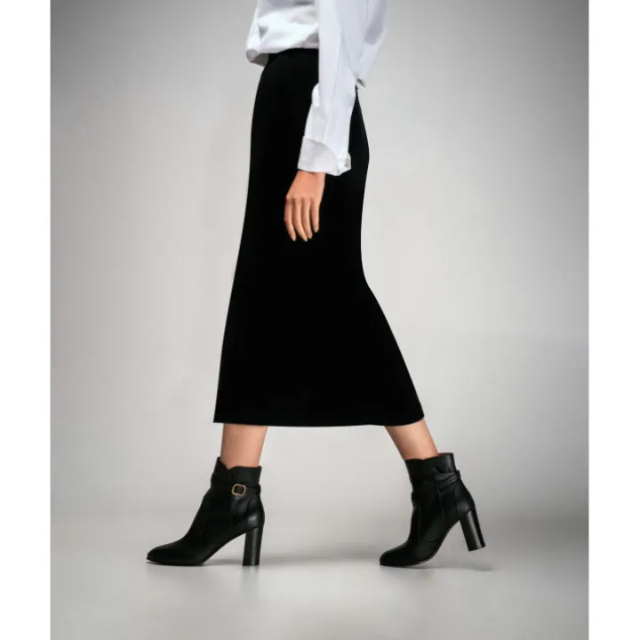 Heschung Les Intemporels|Bottines Et Bottes|Bottine Hera KidcalfcolorisNoir,semelleCuir