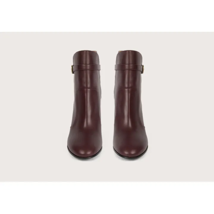 Heschung Les Intemporels|Bottines Et Bottes|Bottine Hera KidcalfcolorisAubergine,semelleCuir