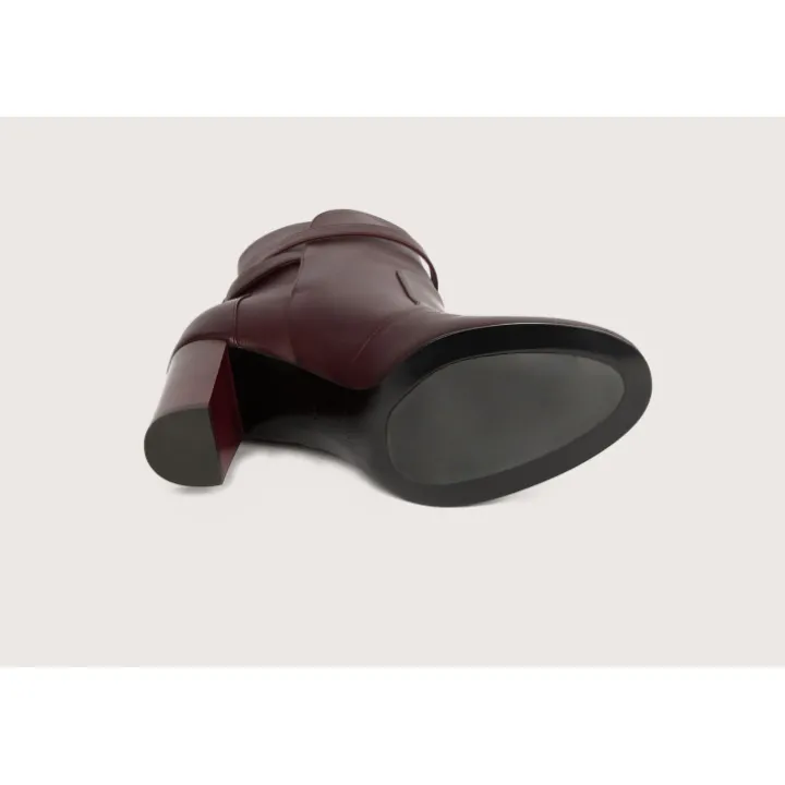Heschung Les Intemporels|Bottines Et Bottes|Bottine Hera KidcalfcolorisAubergine,semelleCuir