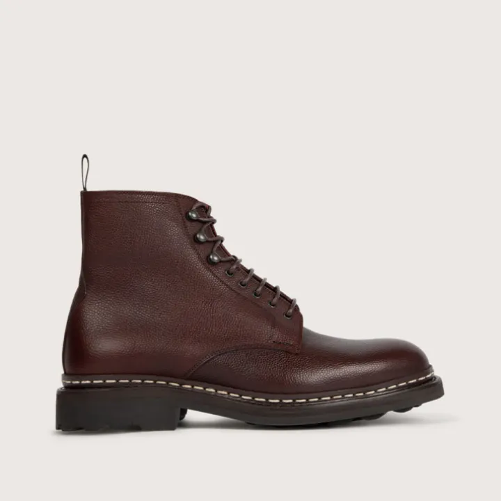 Heschung Les Intemporels|Bottines|Bottine Hêtre Beluga/MoutoncolorisMoro,semelleRavel