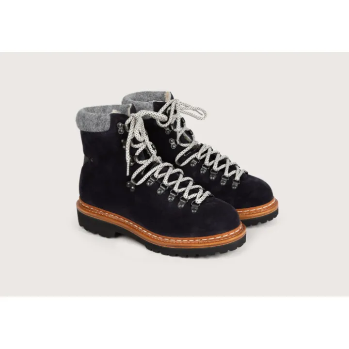 Heschung Bottines|Bottine Iseran HydrovelourscolorisNavy,semelleRoccia