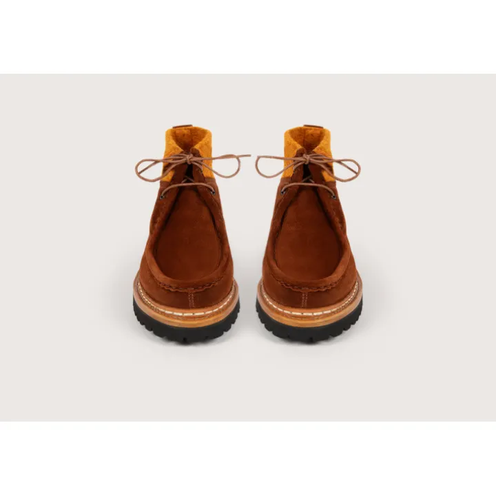 Heschung Bottines Et Bottes|Bottine Lierre Velours/TweedcolorisRouille/Potiron,semelleRoccia