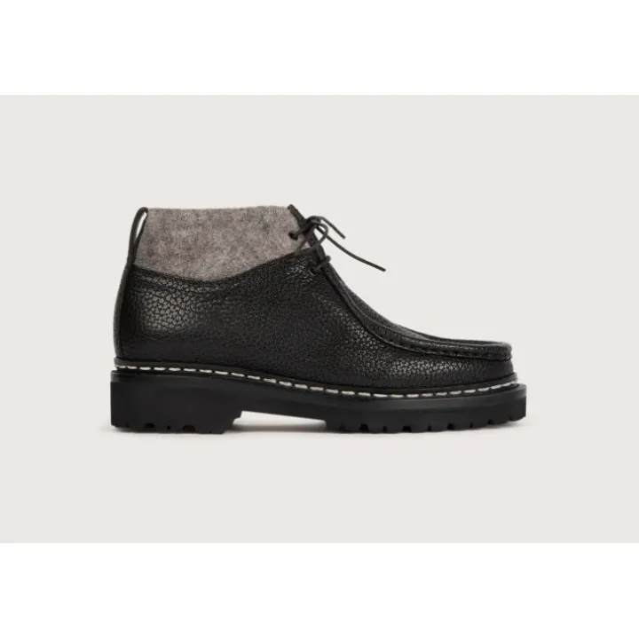 Heschung Bottines Et Bottes|Bottine Lierre Bufalo/VeloursFeutrecolorisNoir,semelleRoccia