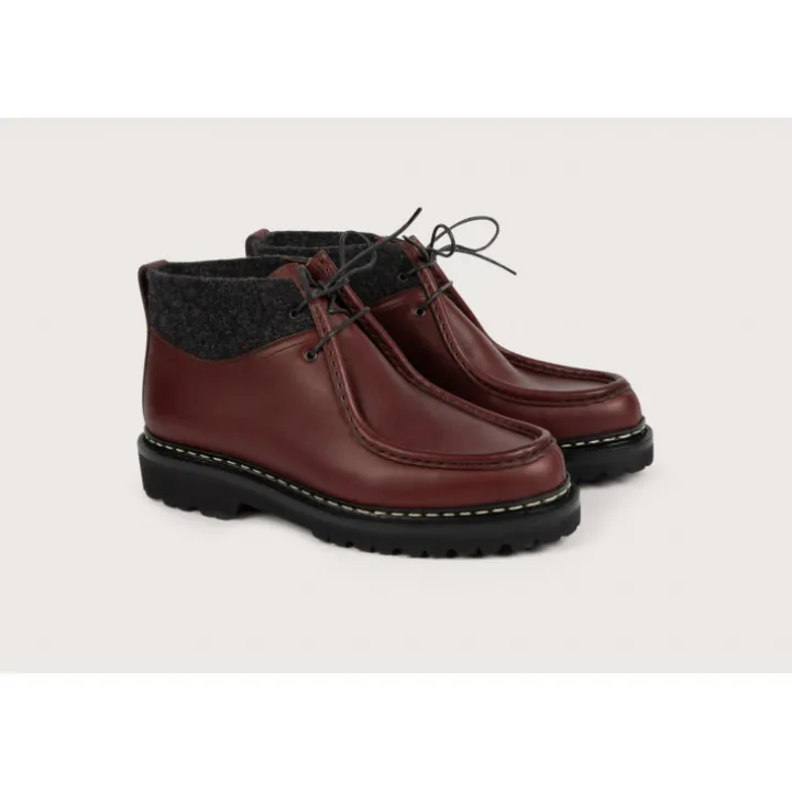 Heschung Bottines|Bottine Lierre Suportlo/TweedcolorisMerlot,semelleVibram