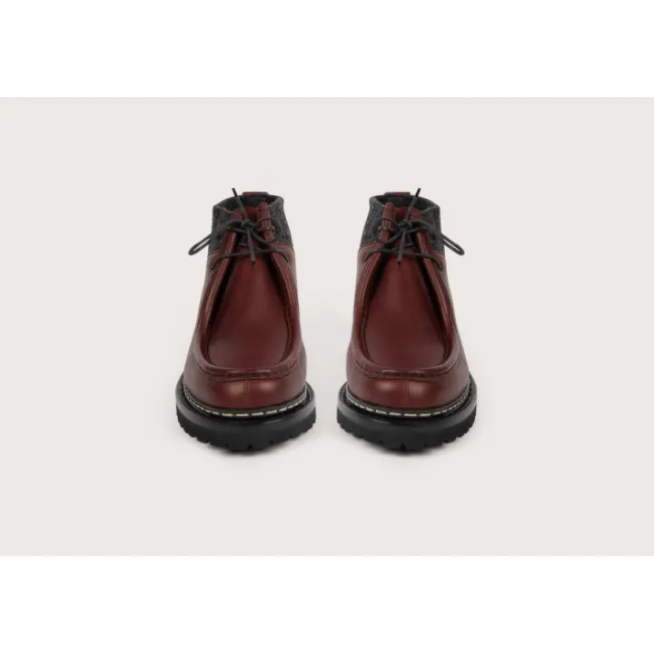 Heschung Bottines|Bottine Lierre Suportlo/TweedcolorisMerlot,semelleVibram