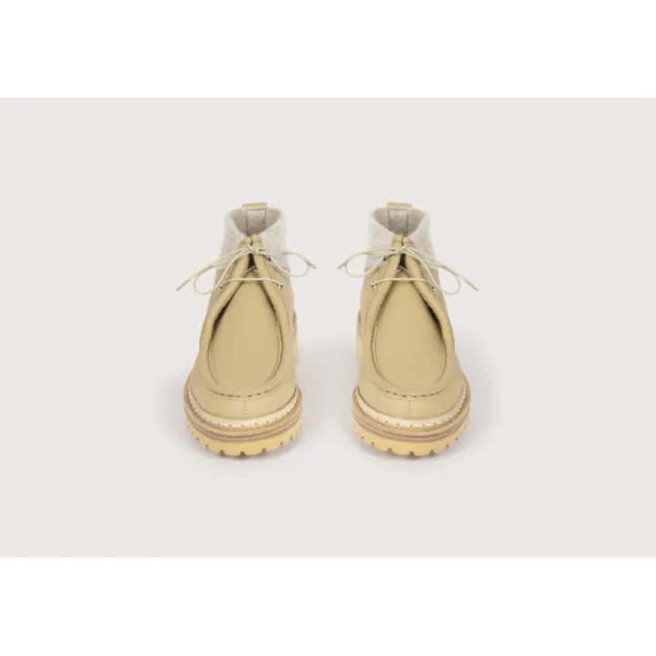 Heschung Bottines Et Bottes|Bottine Lierre Capra/TweedcolorisCreme/Argile,semelleRoccia