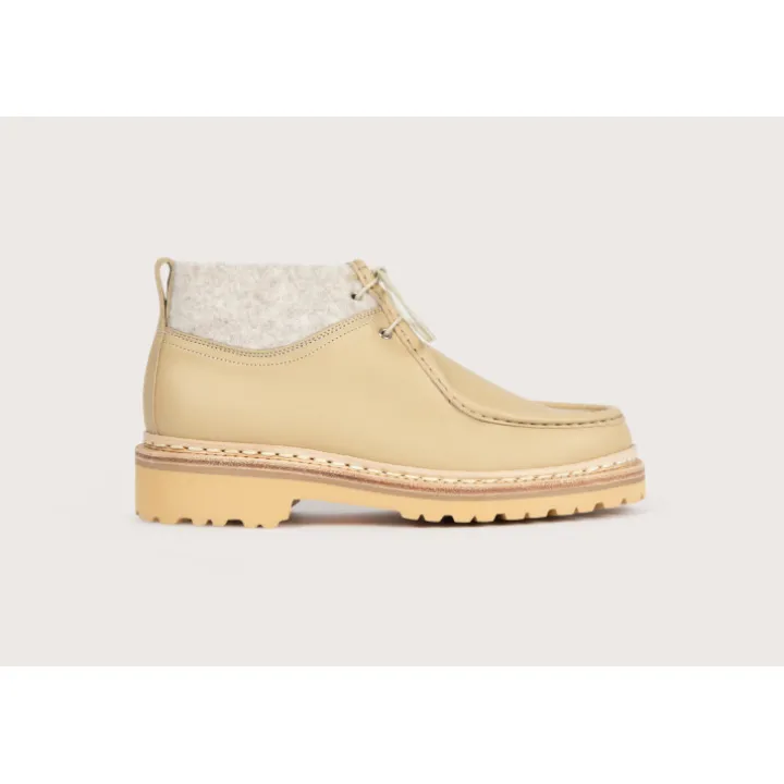 Heschung Bottines Et Bottes|Bottine Lierre Capra/TweedcolorisCreme/Argile,semelleRoccia
