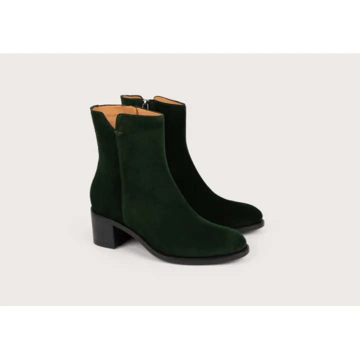 Heschung Bottines Et Bottes|Bottine Madeline VelvetcolorisVigne,semellecuirP