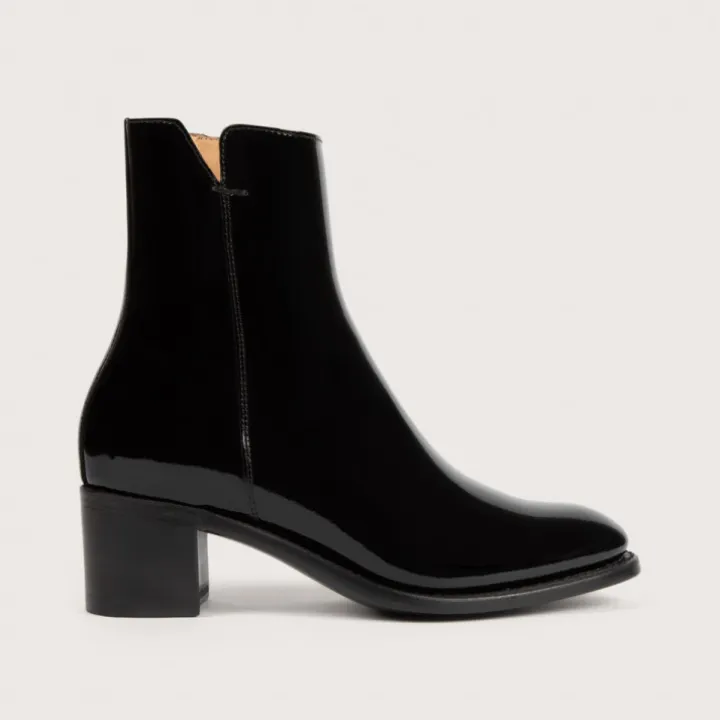 Heschung Bottines Et Bottes|Bottine Madeline VerniscolorisNoir,semelleCuir