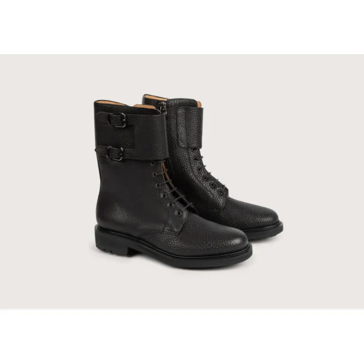 Heschung Les Intemporels|Bottines Et Bottes|Bottine Rangers BufalocolorisNoir,semelleCommando