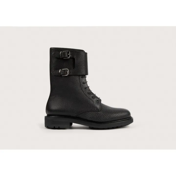 Heschung Les Intemporels|Bottines Et Bottes|Bottine Rangers BufalocolorisNoir,semelleCommando