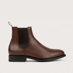 Heschung Les Intemporels|Bottines Et Bottes|Chelsea Boots Frêne KidcalfcolorisChocolat,semelleCuir