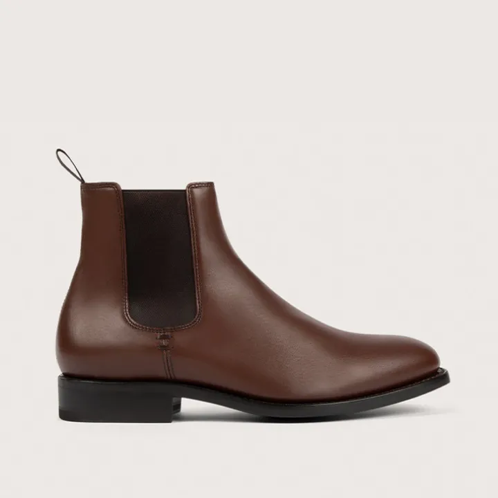 Heschung Les Intemporels|Bottines Et Bottes|Chelsea Boots Frêne KidcalfcolorisChocolat,semelleCuir