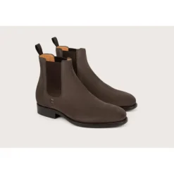 Heschung Les Intemporels|Bottines Et Bottes|Chelsea Boots Frêne HydrovelourscolorisAcacia,semelleCuir