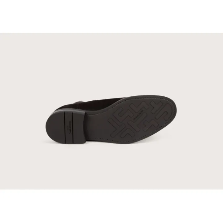 Heschung Les Intemporels|Bottines|Chelsea Boots Fusain HydrovelourscolorisMoro,semelleOnyx