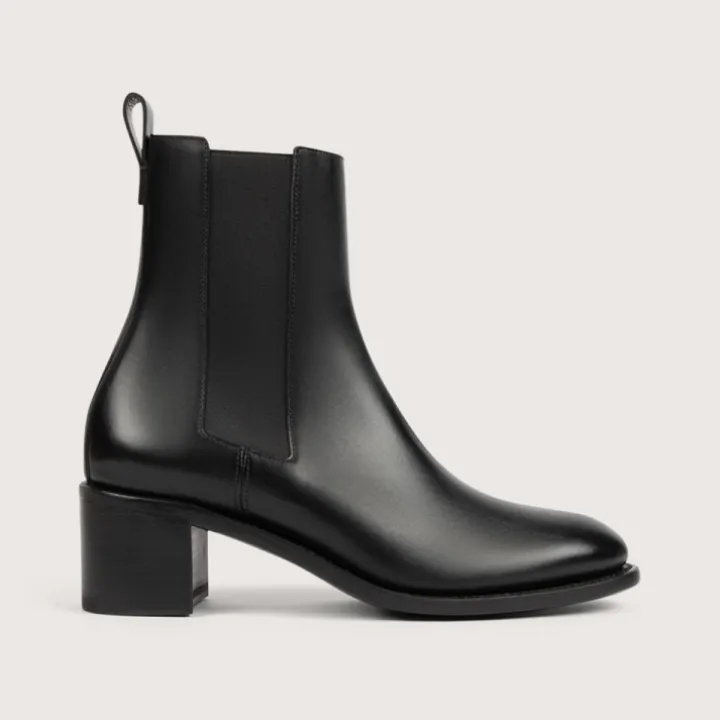 Heschung Les Intemporels|Bottines Et Bottes|Chelsea Boots Maud BoxcolorisNoir,semelleCuir