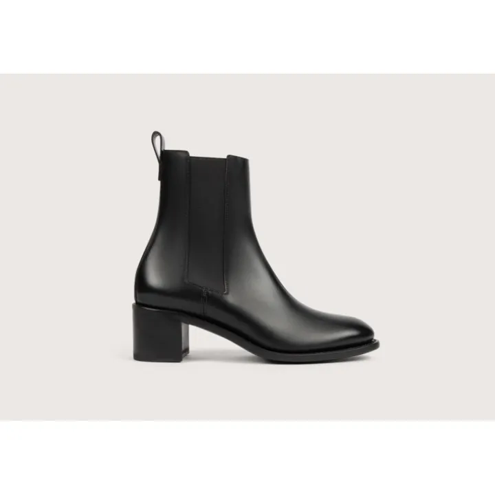 Heschung Les Intemporels|Bottines Et Bottes|Chelsea Boots Maud BoxcolorisNoir,semelleCuir