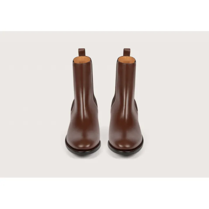 Heschung Les Intemporels|Bottines Et Bottes|Chelsea Boots Maud KidcalfcolorisChocolat,semelleCuir