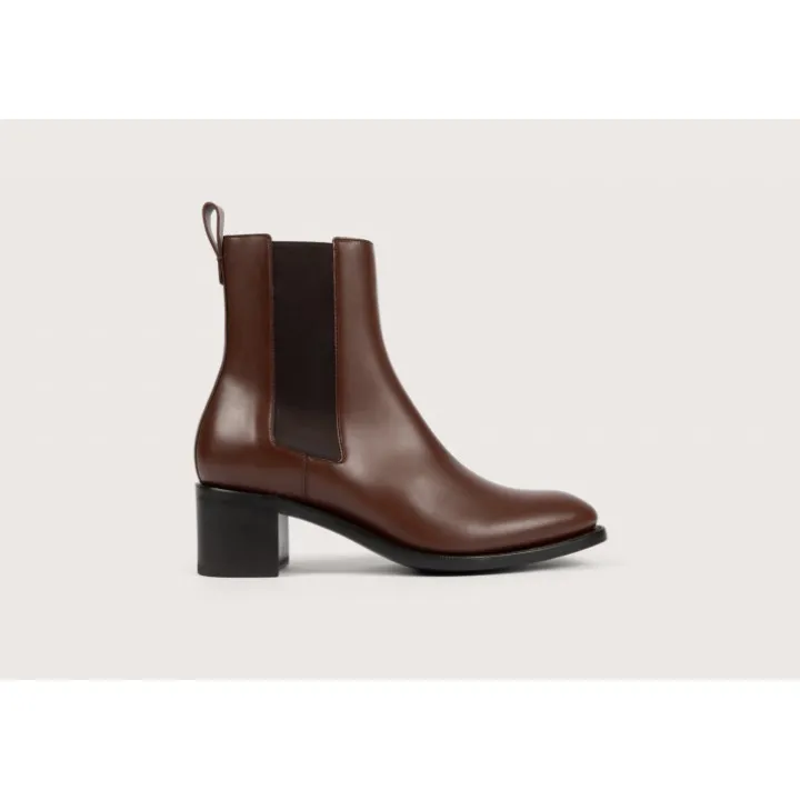 Heschung Les Intemporels|Bottines Et Bottes|Chelsea Boots Maud KidcalfcolorisChocolat,semelleCuir