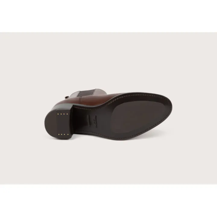 Heschung Les Intemporels|Bottines Et Bottes|Chelsea Boots Maud KidcalfcolorisChocolat,semelleCuir