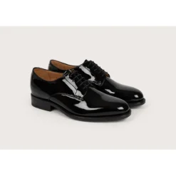 Heschung Derbies|Derby Aralia VerniscolorisNoir,semelleCuir