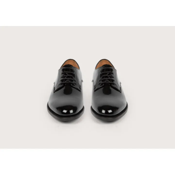 Heschung Derbies|Derby Aralia VerniscolorisNoir,semelleCuir