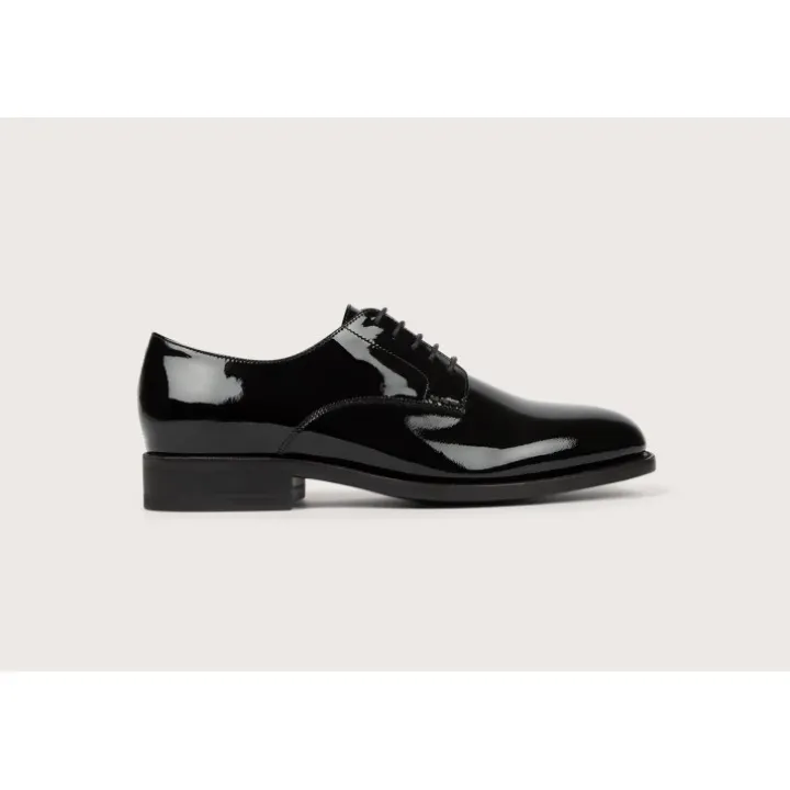Heschung Derbies|Derby Aralia VerniscolorisNoir,semelleCuir