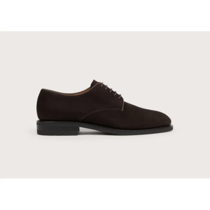 Heschung Les Intemporels|Derbies|Derby Aralia HydrovelourscolorisMoro,semelleOnyx