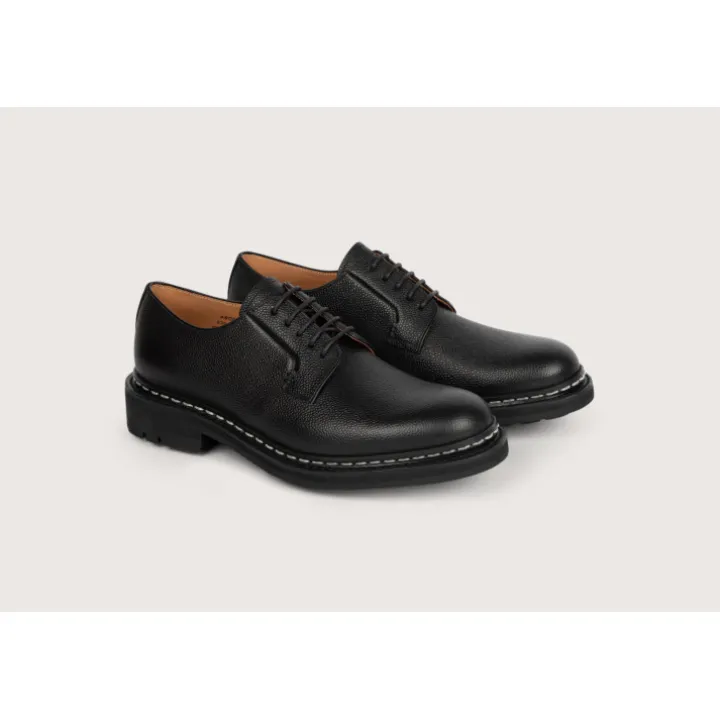 Heschung Derbies|Derby Aronia BelugacolorisNoir,semelleCommando