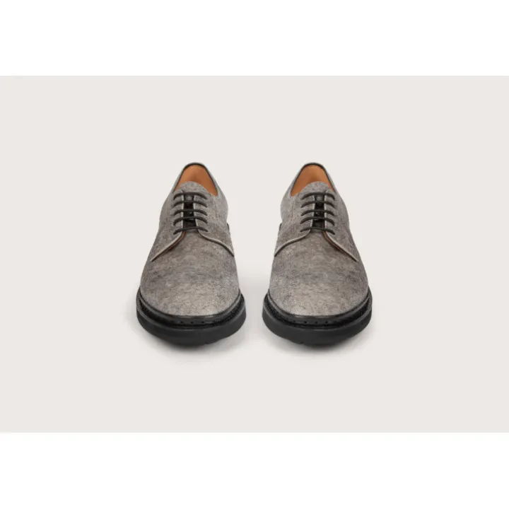 Heschung Derbies|Derby Aronia Velours/FeutrecolorisGrey,semelleCommando