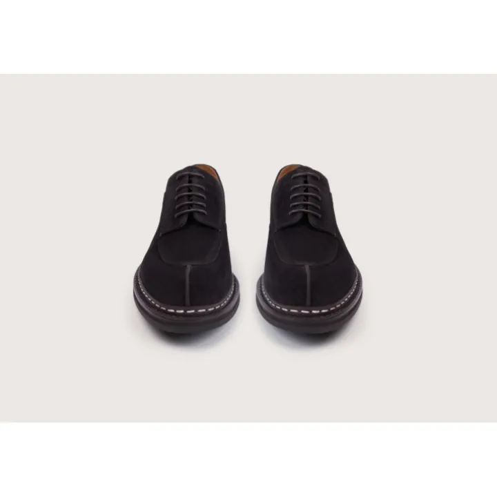 Heschung Les Intemporels|Derbies|Derby Catalpa HydrovelourscolorisMoro,semelleRavel