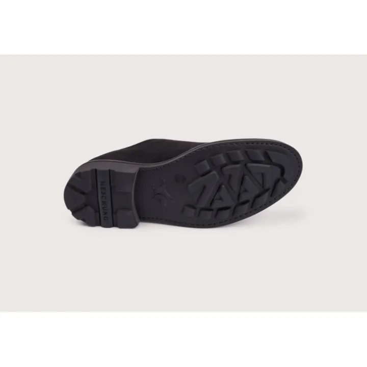 Heschung Les Intemporels|Derbies|Derby Catalpa HydrovelourscolorisMoro,semelleRavel