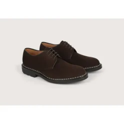 Heschung Les Intemporels|Derbies|Derby Crocus HydrovelourscolorisCafu00e9,semelleRavel