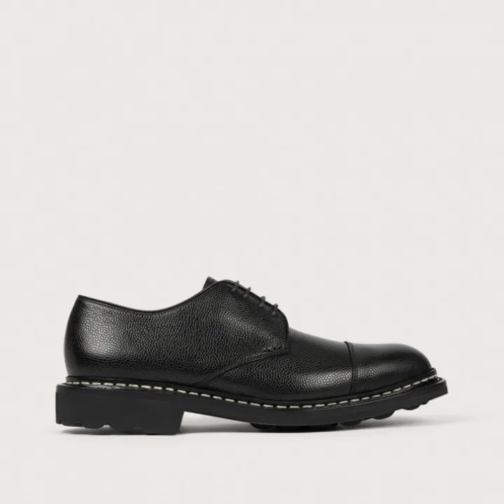 Heschung Derbies|Derby Houx SesamecolorisNoir,semelleRavel