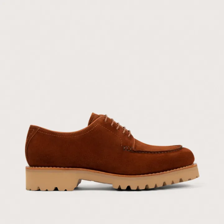 Heschung Derbies|Derby Ilex VelourscolorisRouille,semelleG-Light